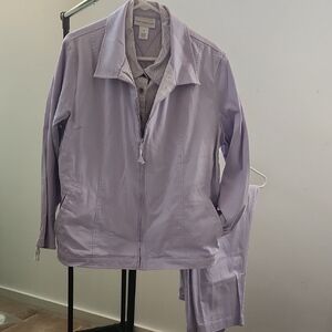 Susan Graver 3 Piece Casual Pantsuit